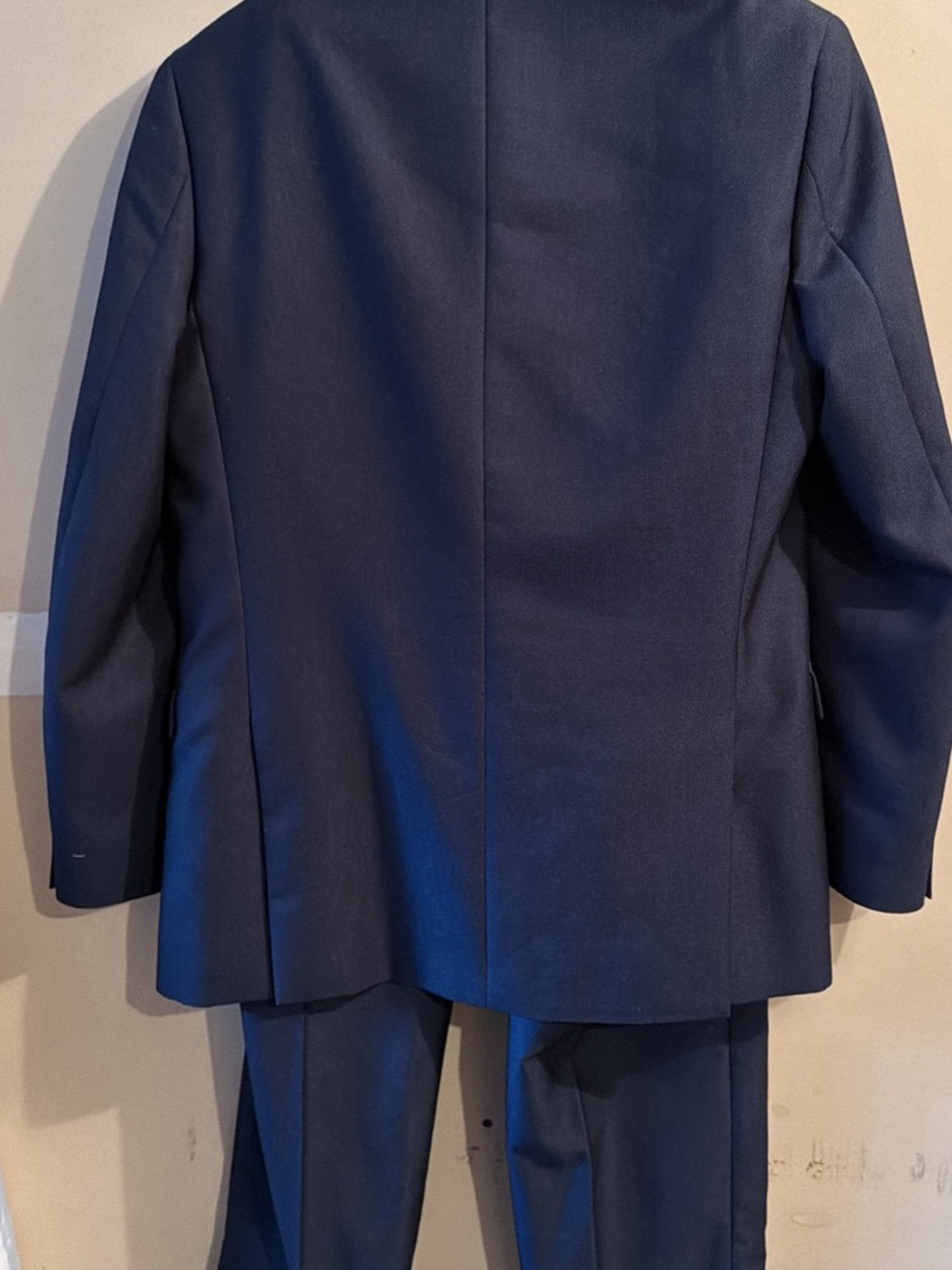 Men's Tailored Navy Suit Jacket and Trousers